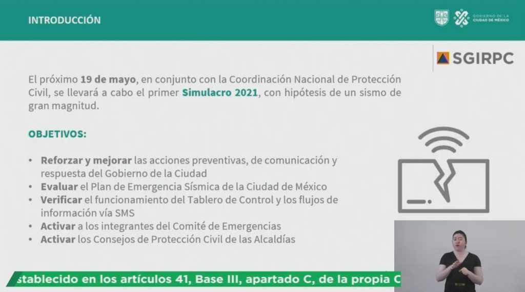 Habra Simulacro Nacional Por Sismo El 19 De Mayo 2021 Gob Cdmx Capital 21 Noticias