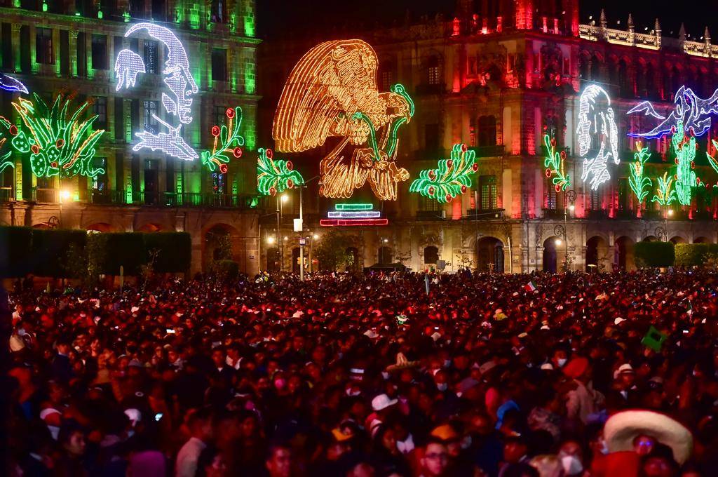 140 mil personas asistieron al Grito de Independencia en el Zócalo de
