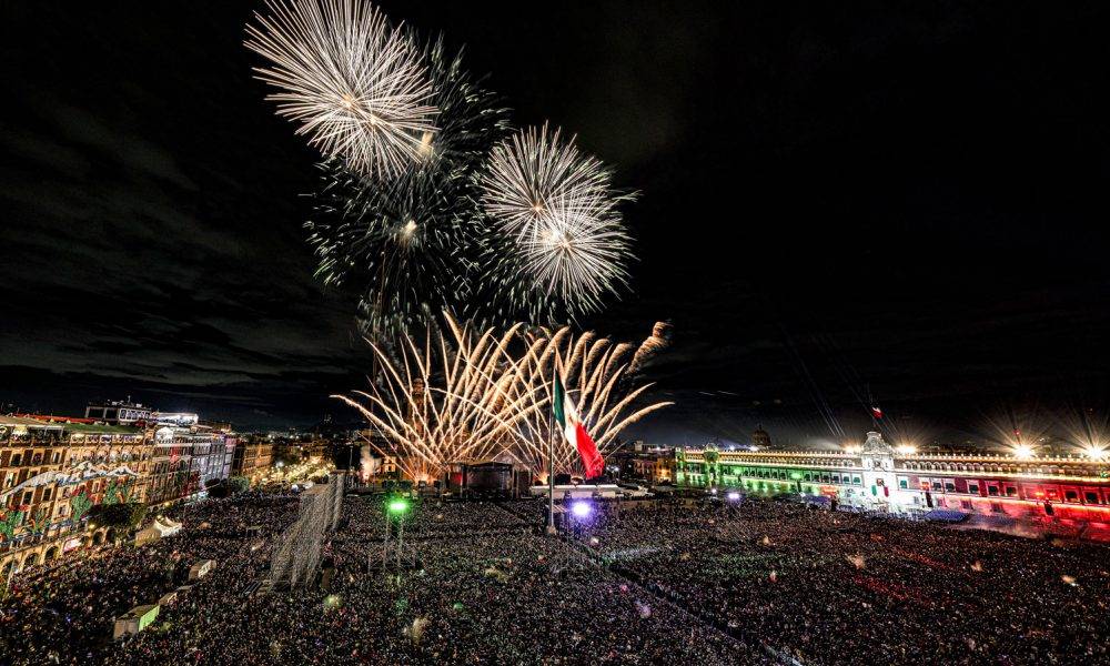 140 mil personas asistieron al Grito de Independencia en el Zócalo de